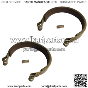 (2)- 4" Brake Band & Pin Universal Vintage Go Kart Drift Trike Mini Bike 4" Drum
