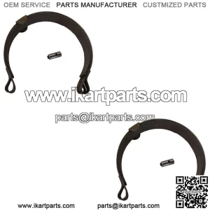 1036 Two 4-3/16" Band Brakes w Brackets For Go Karts Mini Bikes Manco Trikes