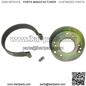 4.5" Brake Drum and Band Kit w/ 3 Bolt Hole Patterns 4-1/2" for Minibike Go Kart