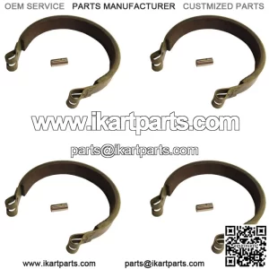 (4) Go Kart Vintage Mini Bike Drift Trike 4" Drum Brake Band for Universal Manco