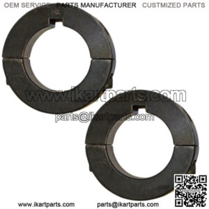 Set of 2, 1" Steel Split Axle Locking Collars Go Kart Racing Cart Parts Trike