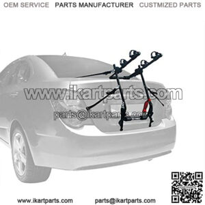 Tyger Auto TG-RK2B202B Deluxe Black 2-Bike Trunk Mount Bicycle Carrier Rack. (Compatible with Most Sedans/Hatchbacks/Minivans and SUVs.)