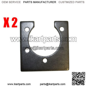 Set of 2, 1-1/4" (1.25) Axle Bearing Hanger, Vintage Go Kart Minibike Cart Parts