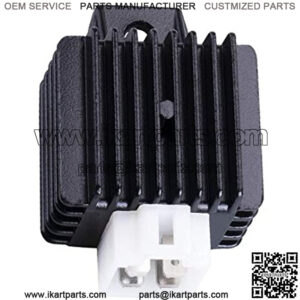 12V 4-pin Voltage Regulator Rectifier Compatible with GY6 Engine 50cc 70cc 90cc 110cc 125cc 150cc ATV Go Kart Moped Scooter Dune Buggy Quad 4 Wheelers SUNL Taotao Kazuma
