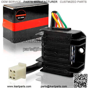 1PZ RV1-W04 4 Wire 12V Voltage Regulator Replacement for CG 125cc 200cc 250cc and GY6 50cc 60cc 80cc 125cc 150cc ATV Dirt Bike Go Kart Moped and Scooter