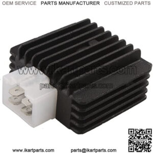 4-Pin Voltage Regulator Rectifier for GY6 50cc 70 cc 90cc 110 cc 125cc 150 cc ATV Scooters Go Karts Quad 4 Wheelers Moped Dune Buggy Sandrail Roketa Taotao Sunl Jonway