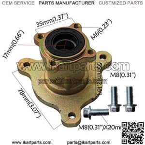 ATV Front DBrake Wheel Rim Hub & Steering Knuckle for 110cc 125cc Quad Dirt Bike Go Kart Buggy 4 Wheeler