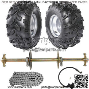 44" Rear Live Axle Kit Complete Wheels For Go Kart Golf Cart ATV Quad Trike Bugg