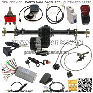 40" Go kart Rear Axle Kit 48V 1000W Differential Motor Controller for ATV Trike
