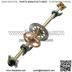 44" Rear Live Axle Kit Sprocket Brake Disc Wheel Hub For Go Kart/ATV Buggy Quad