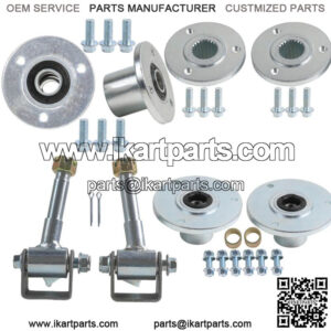 17mm Bore 3 Stud Racing Go Kart Wheel Hubs Steering Spindle ATV Buggy Mini Bike