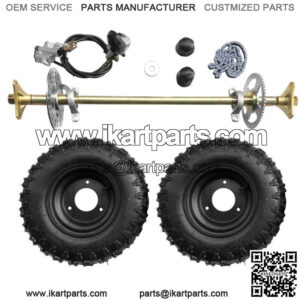 Rear Axle Assembly Complete Wheel Hub Kit Set for Go Kart Quad Trike Drift Bikes