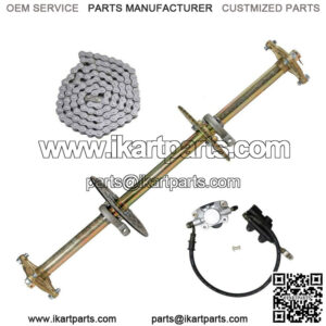 32" ATV Quad Go Kart Rear Axle Kit Sprocket Brake Wheel Hub Go Cart Trike Drift