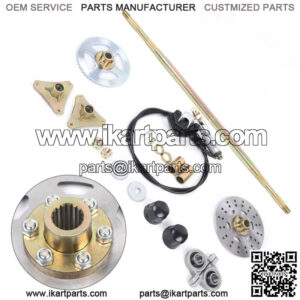 Complete Rear Axle Kit For Quad ATV Buggy Go Kart With Master Cylinder&Caliper
