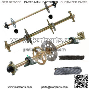 29" 32" 44" Go Kart Rear Live Axle Kit Assembly for ATV Quad Scooter Cart DIY