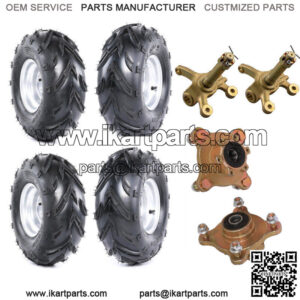 16X8-7 Tire Rim 3/ 4 Stud Lug Wheel Hub kit 16X8-7 for ATV Quad Bike Go Kart