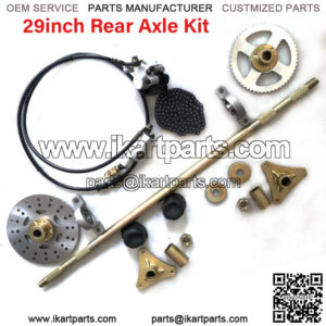 29?? ATV Quad Go Kart Rear Live Axle Kit Complete Wheels Sprocket Brake Wheel Hub