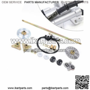 740mm Complete Rear Axle Kit W/ Master Cylinder & Caliper For Go Kart 50cc ATV