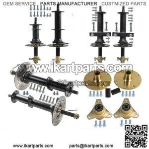 30 34 40" Differential Rear Axle Kit Drive Shaft Wheel Hub Go Kart Golf Tricycle