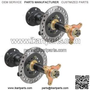 2x Go Kart Rear Differential Split Axles Kit Disc Brake Drive Shaft fr ATV Buggy