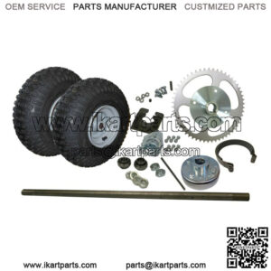 Go Kart Rear 1" Axle Shaft Kit Complete #40 Set Off-Road Fun Cart Parts DIY NEW