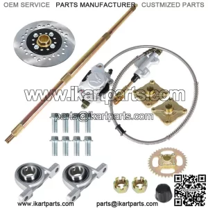 32'' Go Kart Rear Axle Kit + Brake Assembly +Sprocket Hub Drift Trike